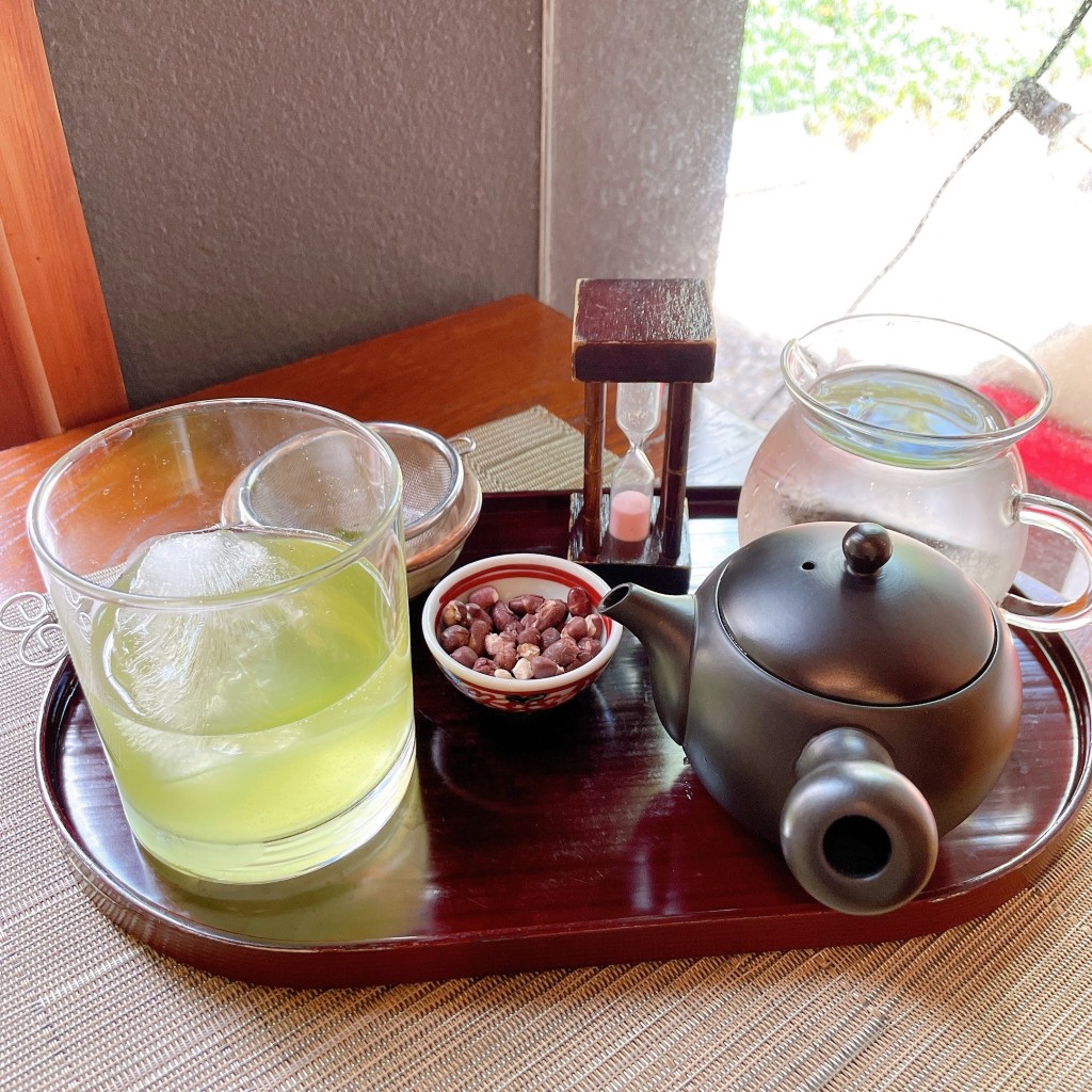 ユーザーが投稿した水出し煎茶の写真 - 実際訪問したユーザーが直接撮影して投稿した南堀江カフェ寺カフェ 茶庭の写真