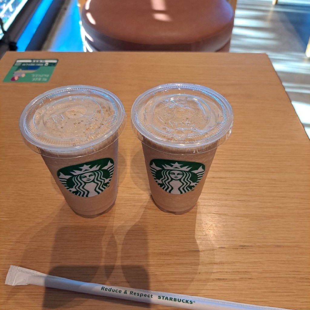 ユーザーが投稿したコーヒーフラペチーノショート2個の写真 - 実際訪問したユーザーが直接撮影して投稿した井瀬木カフェスターバックスコーヒー 北名古屋店の写真