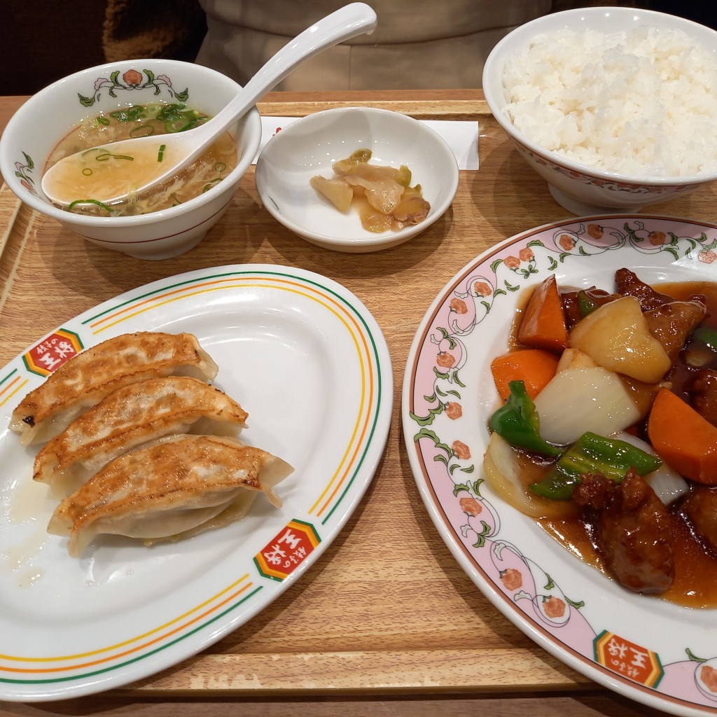 ユーザーが投稿した酢豚の写真 - 実際訪問したユーザーが直接撮影して投稿した鳥浜町餃子餃子の王将 ブランチ横浜南部市場店の写真