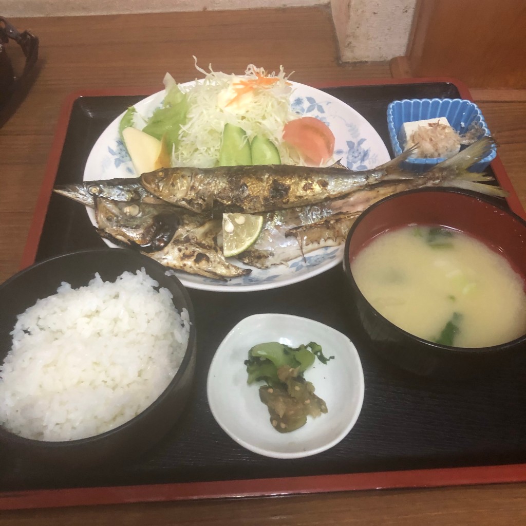 ユーザーが投稿した焼魚定食の写真 - 実際訪問したユーザーが直接撮影して投稿した幸脇定食屋民宿 みやこ家の写真