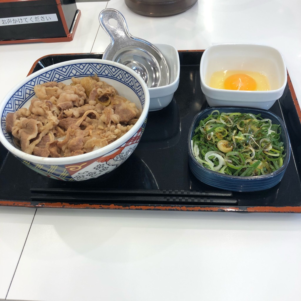 ユーザーが投稿したネギ玉牛丼の写真 - 実際訪問したユーザーが直接撮影して投稿した田端新町牛丼吉野家 田端店の写真