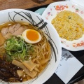 あごだしラーメンチャーハンセット - 実際訪問したユーザーが直接撮影して投稿した三ヶ日町佐久米その他飲食店ら〜めん浜名湖そだちの写真のメニュー情報