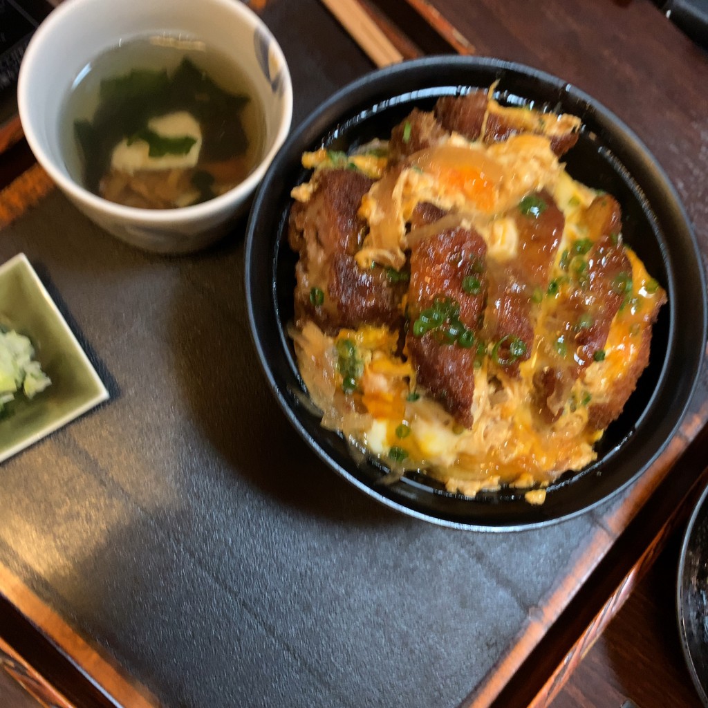 ユーザーが投稿したカツ丼の写真 - 実際訪問したユーザーが直接撮影して投稿した開成和食 / 日本料理豚八 佐賀店の写真