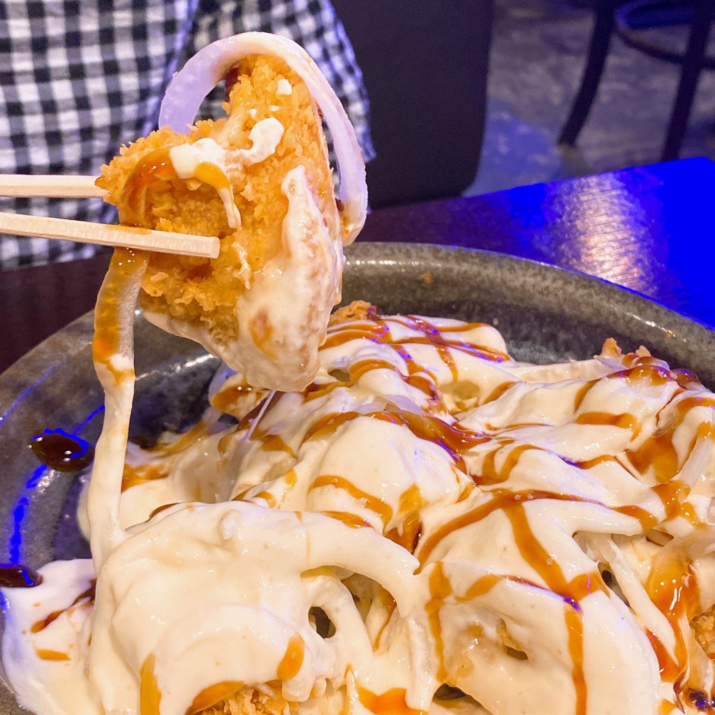 ユーザーが投稿したオニオンチキンの写真 - 実際訪問したユーザーが直接撮影して投稿した百人町韓国料理昼耕夜鶏 チキン&ポチャの写真