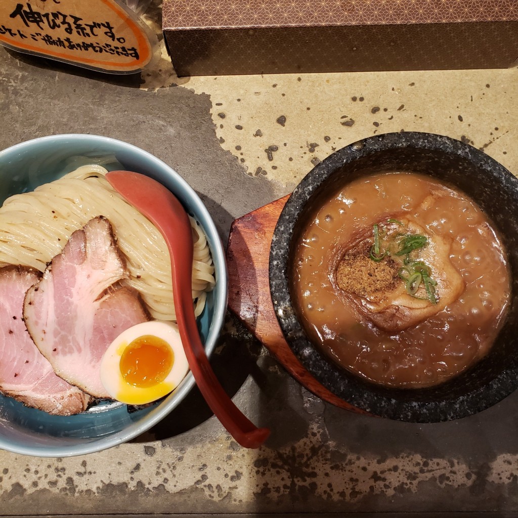 ユーザーが投稿したつけ麺ダイブめしセットの写真 - 実際訪問したユーザーが直接撮影して投稿した宝山町つけ麺専門店島田製麺食堂 総本店の写真