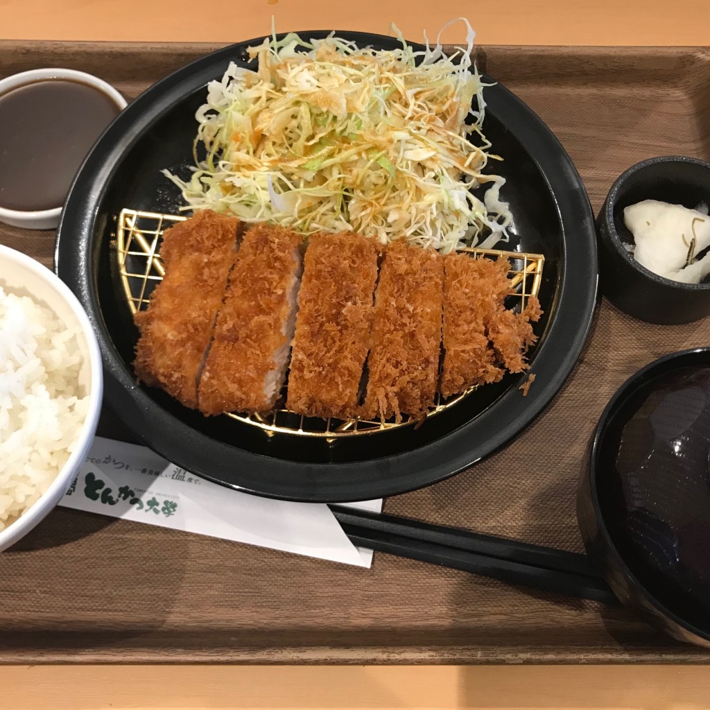 あおいあおさんが投稿した亀有とんかつのお店とんかつ大學 アリオ亀有店/トンカツダイガク アリオカメアリテンの写真