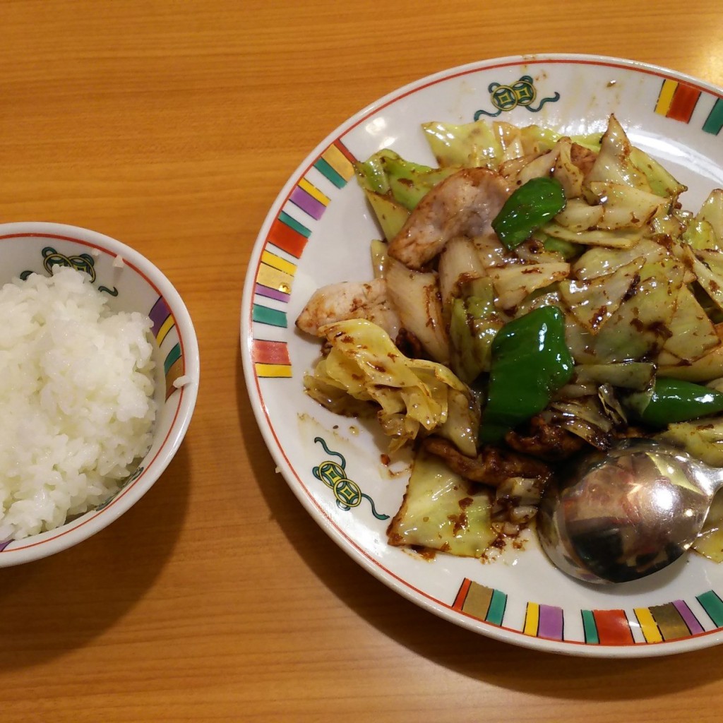 ユーザーが投稿した回鍋肉の写真 - 実際訪問したユーザーが直接撮影して投稿した上福岡町中華料理すけろく 上福岡店の写真