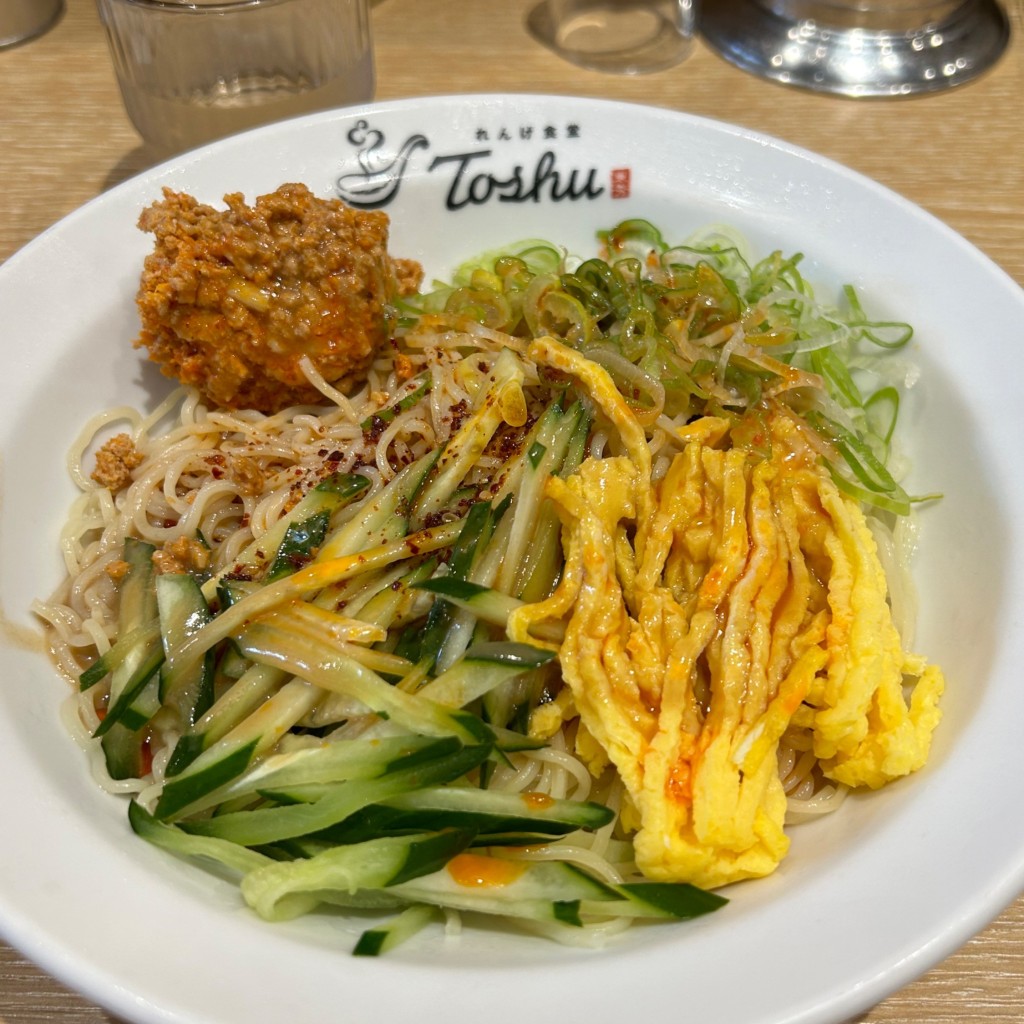 ユーザーが投稿した冷し中華タンタンの写真 - 実際訪問したユーザーが直接撮影して投稿した小島町中華料理れんげ食堂Toshu 調布店の写真