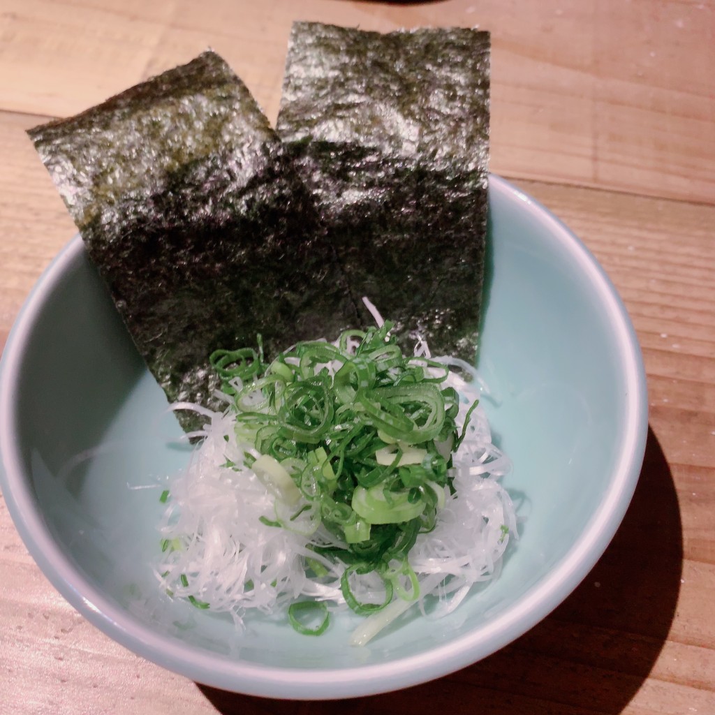 ユーザーが投稿したねぎの写真 - 実際訪問したユーザーが直接撮影して投稿した北一条西ラーメン専門店Japanese Ramen Noodle Lab Qの写真