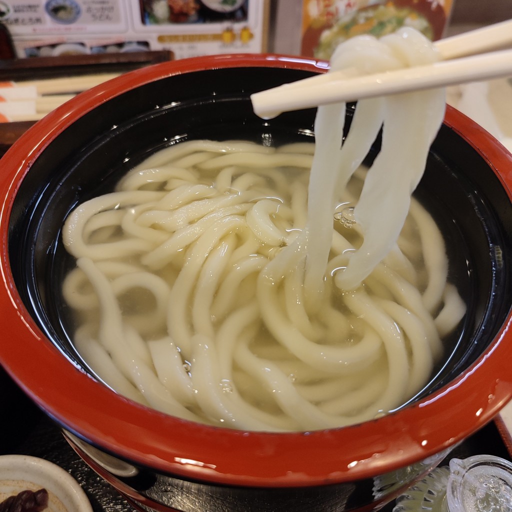 ユーザーが投稿した肉釜揚げうどんの定食の写真 - 実際訪問したユーザーが直接撮影して投稿した八雲中町うどん釜揚げうどんやしま 守口本店の写真