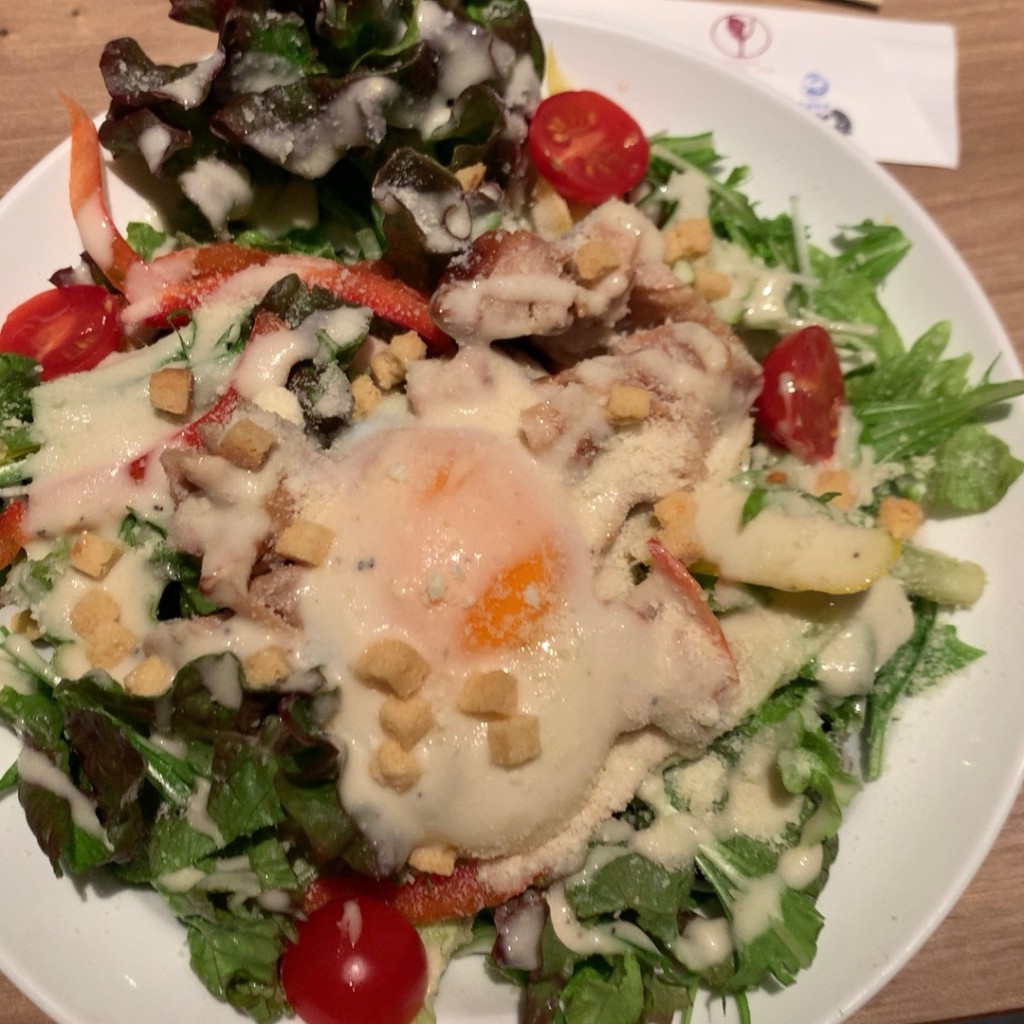 ユーザーが投稿したシーザーサラダの写真 - 実際訪問したユーザーが直接撮影して投稿した大崎居酒屋鮮魚・釜飯 ヒカリ屋の写真
