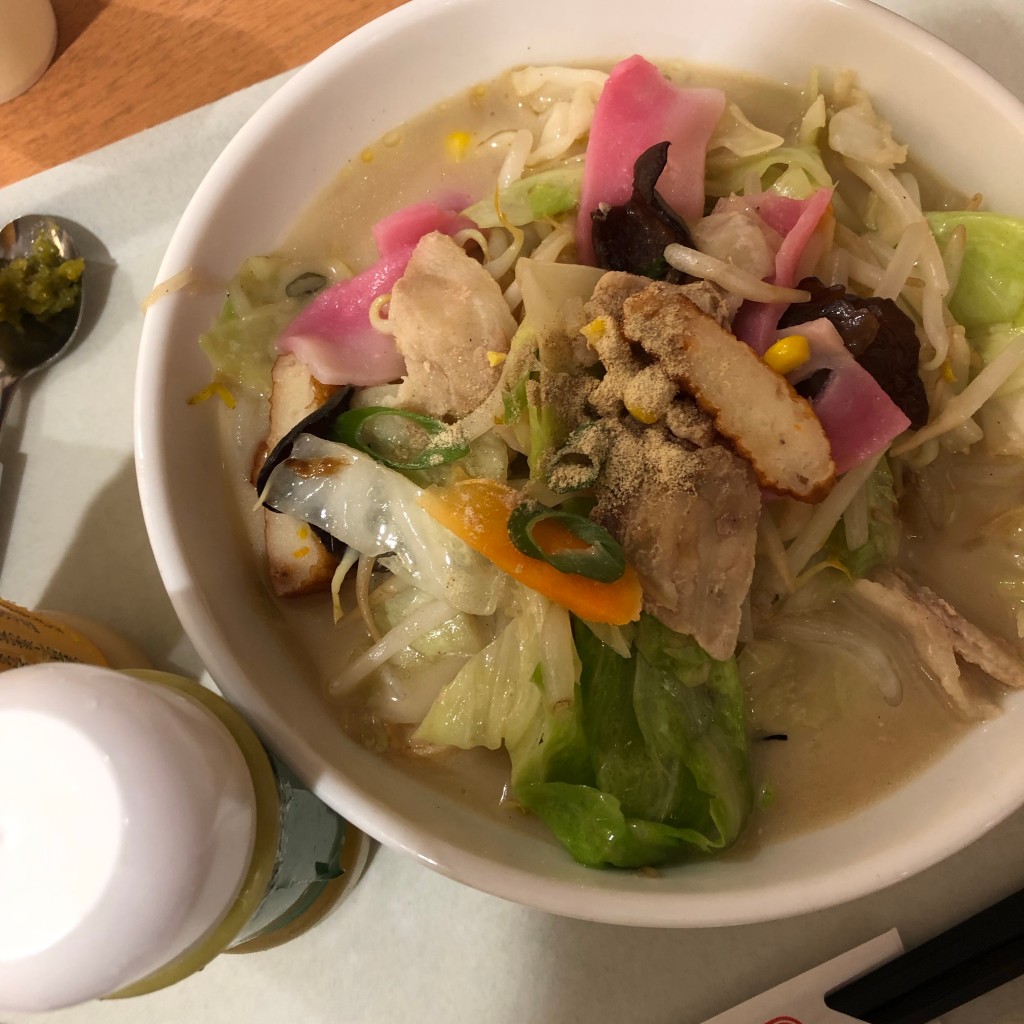 ユーザーが投稿した野菜たっぷり食べるスープの写真 - 実際訪問したユーザーが直接撮影して投稿した師岡町ちゃんぽんリンガーハット トレッサ横浜店の写真