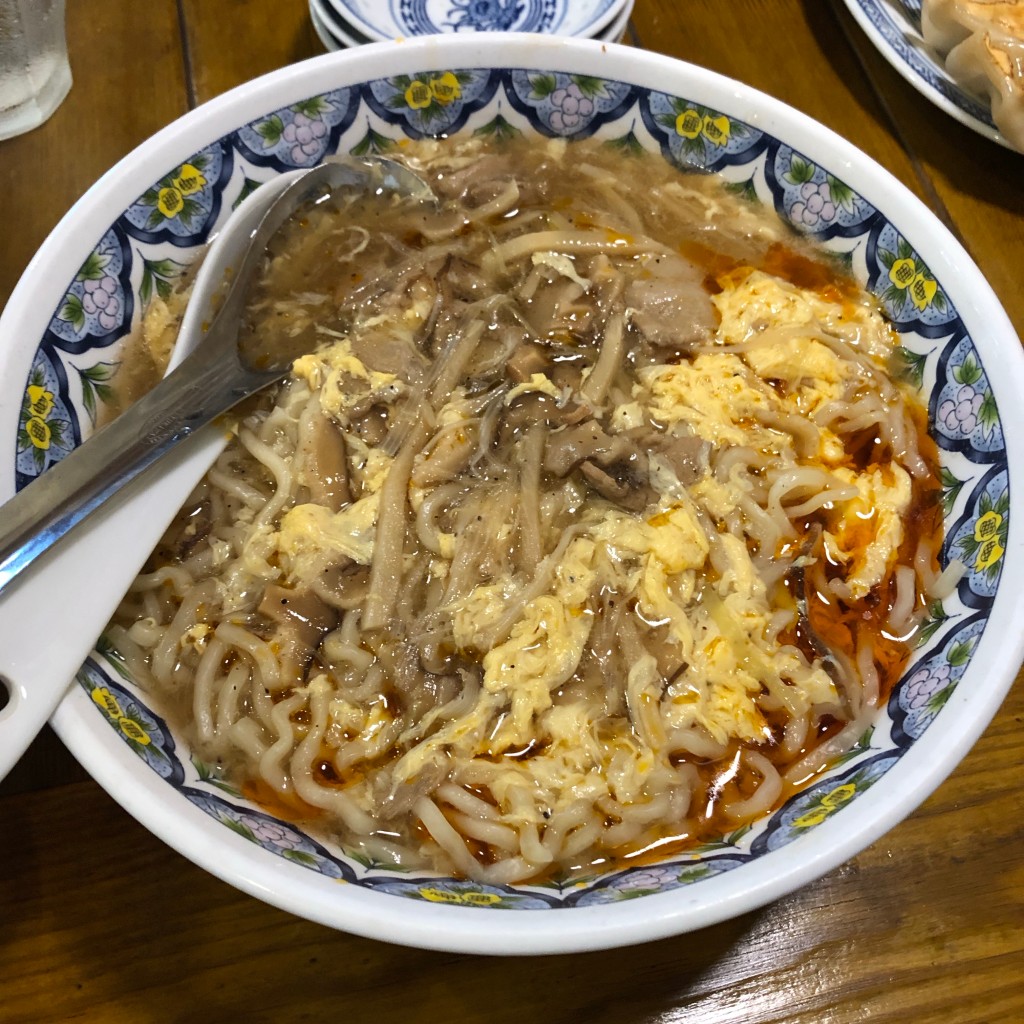 ユーザーが投稿した酸辣湯麺の写真 - 実際訪問したユーザーが直接撮影して投稿した深見中華料理揚州商人 大和店の写真