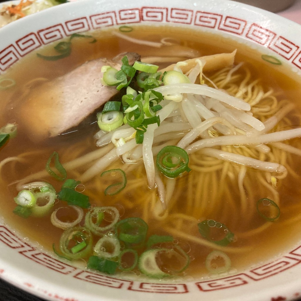 ユーザーが投稿したCセット(ラーメン/焼豚玉子飯小/サラダ)の写真 - 実際訪問したユーザーが直接撮影して投稿した大正町中華料理重松飯店の写真