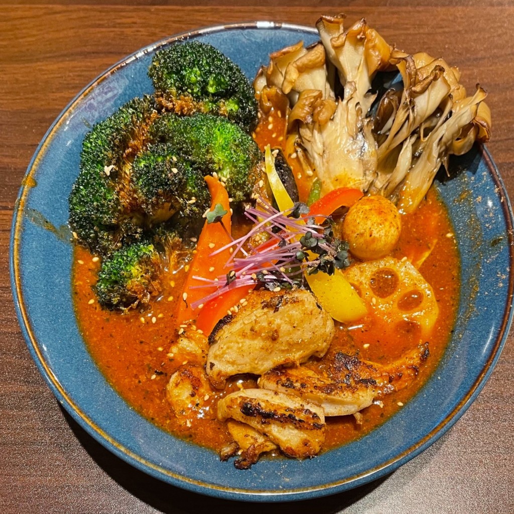 もちもちもちここさんが投稿した新町スープカレーのお店札幌スープカレーJACK 新町店/Sapporo Soup Curry JACKの写真