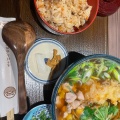 実際訪問したユーザーが直接撮影して投稿した西浦うどん生そばと、丼。楽雲 羽曳野西浦店の写真