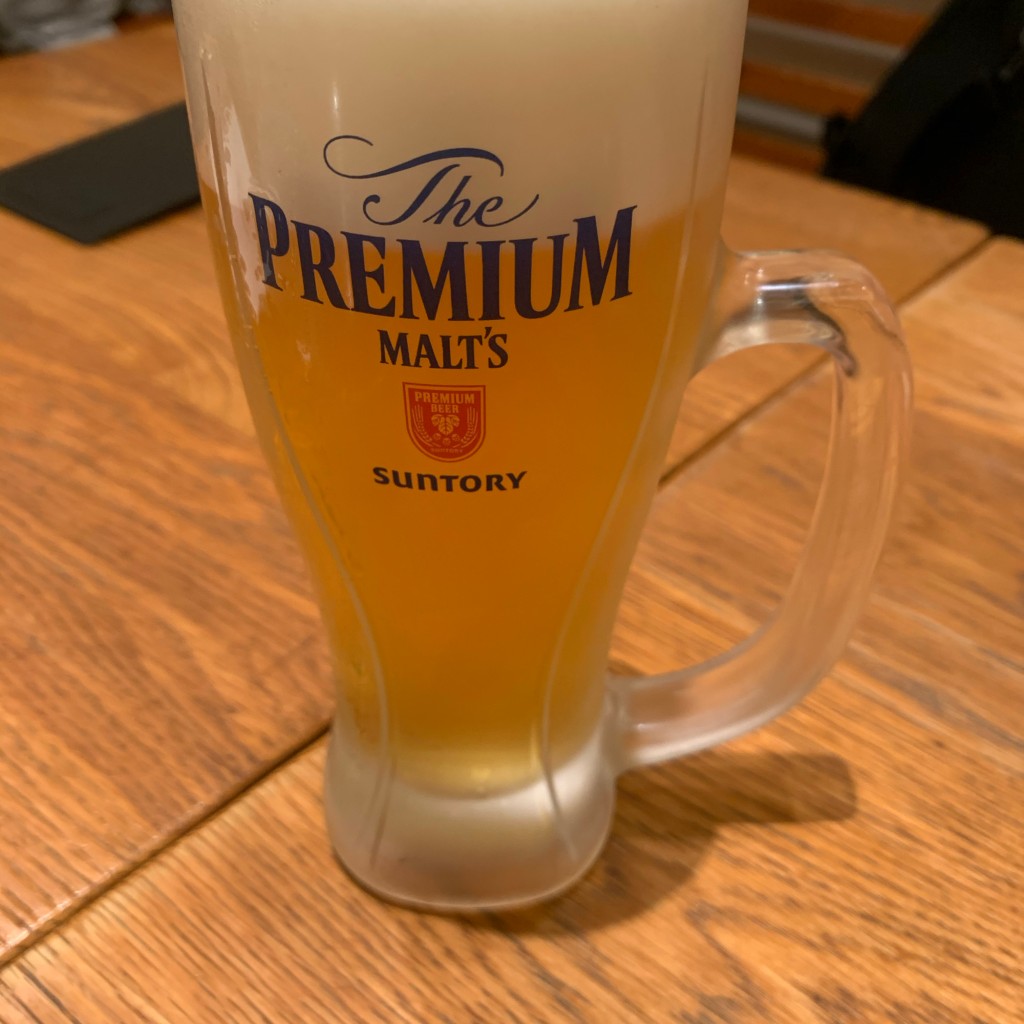 ユーザーが投稿した190円ビールの写真 - 実際訪問したユーザーが直接撮影して投稿した柴崎町ハンバーグいしがまやハンバーグ グランデュオ立川の写真