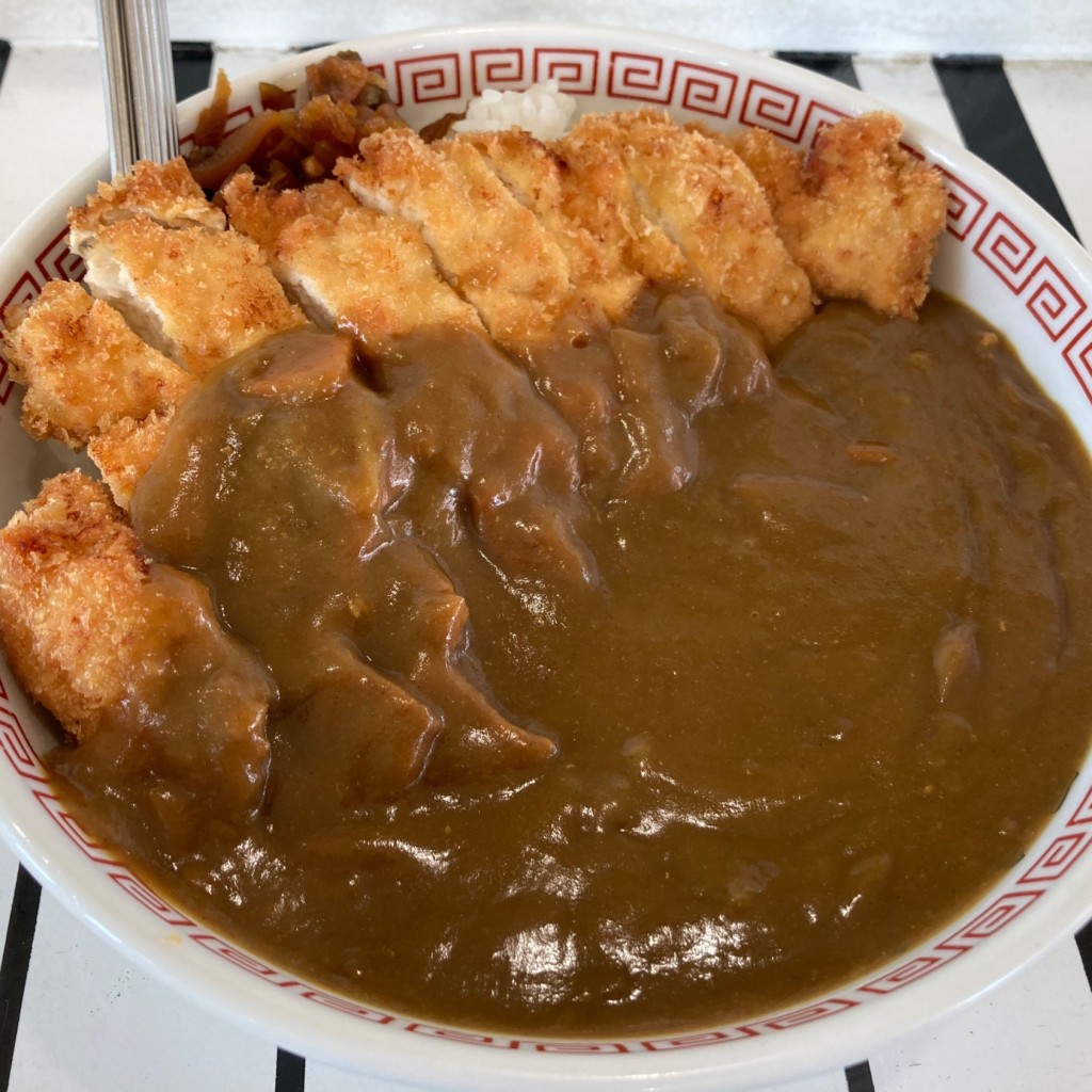 ユーザーが投稿したチキンカツカレーの写真 - 実際訪問したユーザーが直接撮影して投稿した東光一条ラーメン専門店まよさわの写真