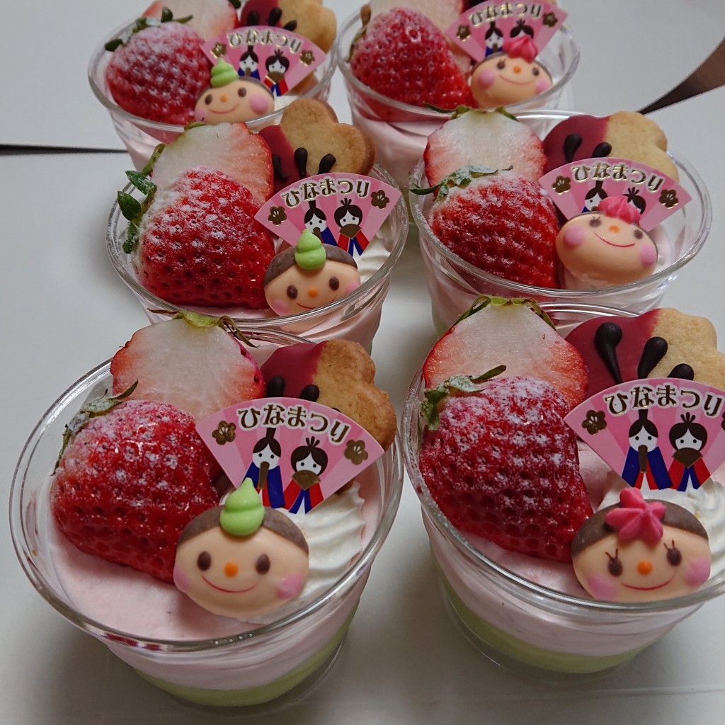 ユーザーが投稿したひな祭りケーキの写真 - 実際訪問したユーザーが直接撮影して投稿した三条ケーキ洋菓子工房 MANZOの写真