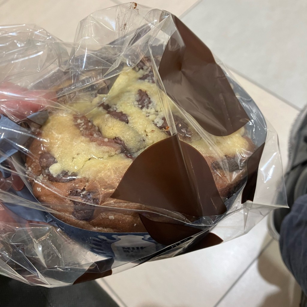 ユーザーが投稿した北海道牛乳パン チョコレートの写真 - 実際訪問したユーザーが直接撮影して投稿した柚木ベーカリーMont-Thabor マークイズ静岡店の写真