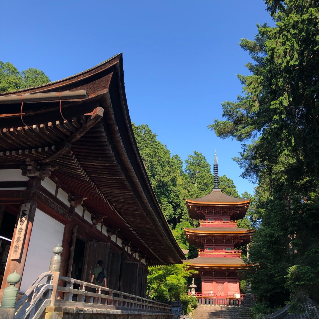 実際訪問したユーザーが直接撮影して投稿した長命寺町文化財長命寺三重塔の写真